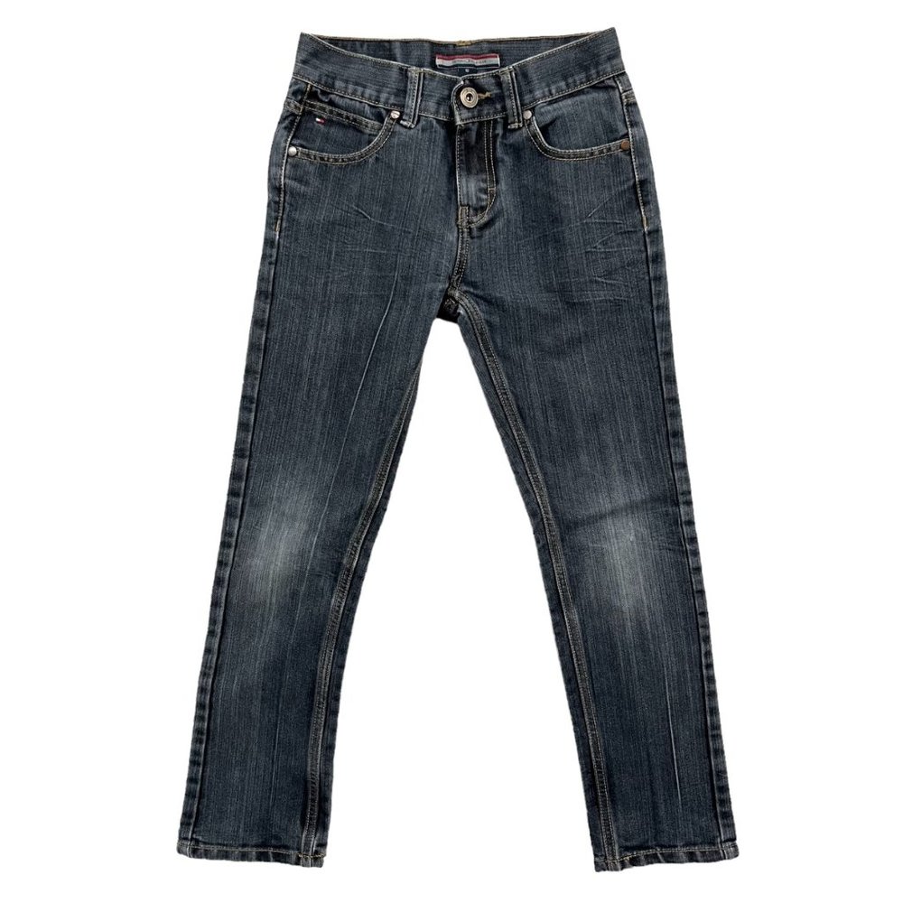Tommy Hilfiger Rebel Skinny Jeans Girls Distressed Denim Blue Grey Size 10